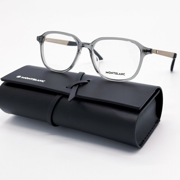 NEW MONTBLANC EYEGLASSES MB0335OA 004 MEN GREY EYEWEAR